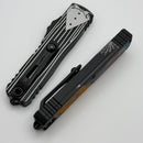 Microtech UTX-85 Gen IV Jack & Sally Aluminum Handle w/ D/E M390MK Signature Series 12324-1JSS