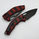 Heretic Knives Medusa Red G-10 Handle w/ Recurve DLC MagnaCut H012-6A-G10/RD