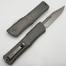 Microtech Knives Combat Troodon Gen III Stonewash Bowie w/ Natural Clear Handle 1146-10NC