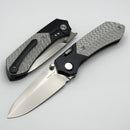 Remette RT Meteor Titanium Handles w/ Silver Carbon Fiber Inlays & M390 RTPT-B