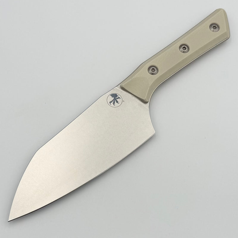 Microtech Santoku 6" Ivory G-10 Handle w/ Stonewash M390MK 3200-10IV