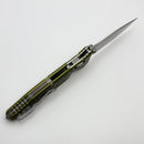 Microtech Socom Ram-Lok w/ OD Green Aluminum Frag Handles & S/E Serrated Stonewash M390MK 160RL-11FROD