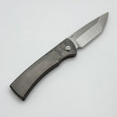 Chaves Knives Slip Joint w/ Tanto M390 & Half Rocked Titanium Handles w/ Copper Inlay