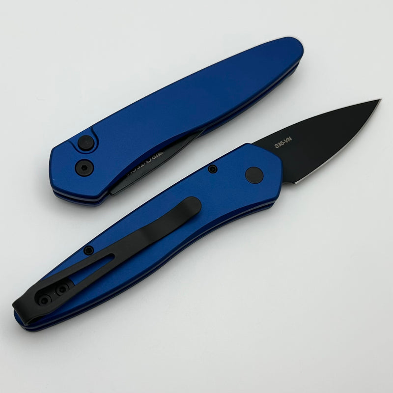 Pro-Tech Half-Breed Blue Handle & Black Blade 3607-Blue