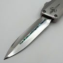 Marfione Custom Combat Troodon LT Gen III w/ Stainless Satin Handle & Mirror Abalone Inlaid D/E