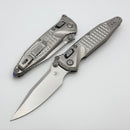 Marfione Select Microtech Socom Ram-Lok Titanium Frag Handles w/ Purple Accents & Stonewash M390MK 160RL-10FRMS4