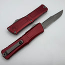 Microtech Knives Combat Troodon Gen III Apocalyptic Partial Serrated Interceptor w/ Merlot Handle Signature Series 1217-11APMRS