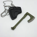 RMJ Tactical Stonewash Mortifier Tomahawk Pendant w/ Crocodile Green Cerakote