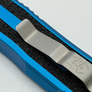 Grenade Blem Microtech Scarab 2 Gen 3 Blue Handles w/ D/E-S Stonewash M390MK 1180-10BL