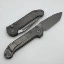 Microtech Knives LUDT Gen III Apocalyptic Tanto Slab Side Titanium Handles 1136-10APMS1
