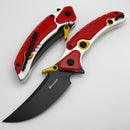 Maxace Dragon Knight Red/White Cerakote Handle w/ DLC M398 AM08-1-A