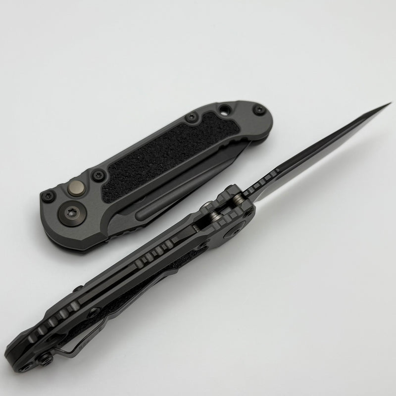 Microtech Knives LUDT Gen III DLC Tanto w/ Natural Clear Handle Signat