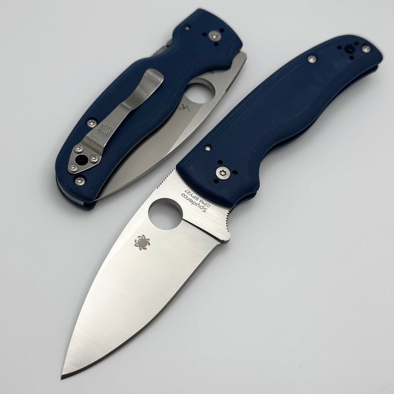 Spyderco Knives Shaman Cobalt Blue G10 & SPY27 C229GPCBL