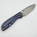 Poikilo Blade Gecko Midtech 2 ZircuTi Handles w/ Zirc Accents & Hand Satin M398