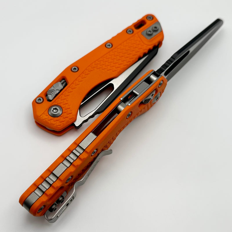 Microtech Knives MSI RAM LOK Orange Polymer & Black M390MK 210T-1PMOR