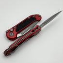 Microtech Knives LUDT Gen III Apocalyptic Partial Serrated Drop Point w/ Red Handle 1135-11APRD