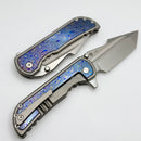 Mechforce Knives Alphahunter Collab Apocalypse w/ Black Timascus Inlays & M390