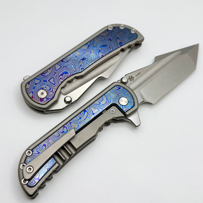 Mechforce Knives Alphahunter Collab Apocalypse w/ Black Timascus Inlay
