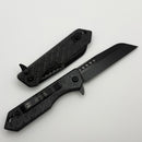 Heretic Knives M/A Jinn Flipper w/ Glow Carbon Fiber Handles & DLC MagnaCut H213-6A-GLOCF