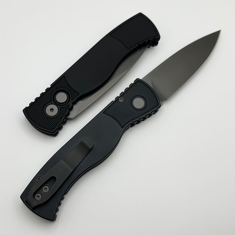 Pro-Tech TR-2 Tactical Response 2 Black w/ Textured Corners & Smokey Gray DLC MagnaCut T221