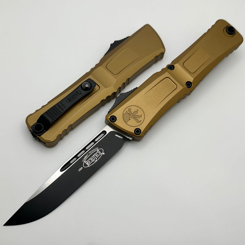 Microtech Knives Combat Troodon Gen III Tan & Black Single Edge 1143-1TA