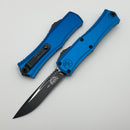 Microtech Knives Mini Hera Black Recurve M390MK w/ Blue Handle 1705M-1BL