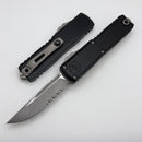 Microtech UTX-85 Gen IV w/ Black Handle & Apocalyptic S/E Part Serrated M390MK 12314-11AP