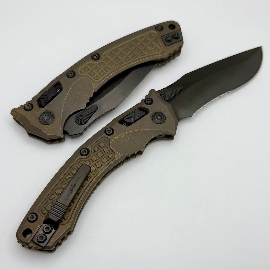 Microtech Marfione Select Amphibian RAM LOK Antique Bronze Frag Titani Microtech Marfione Select Amphibian RAM LOK Antique Bronze Frag Titani