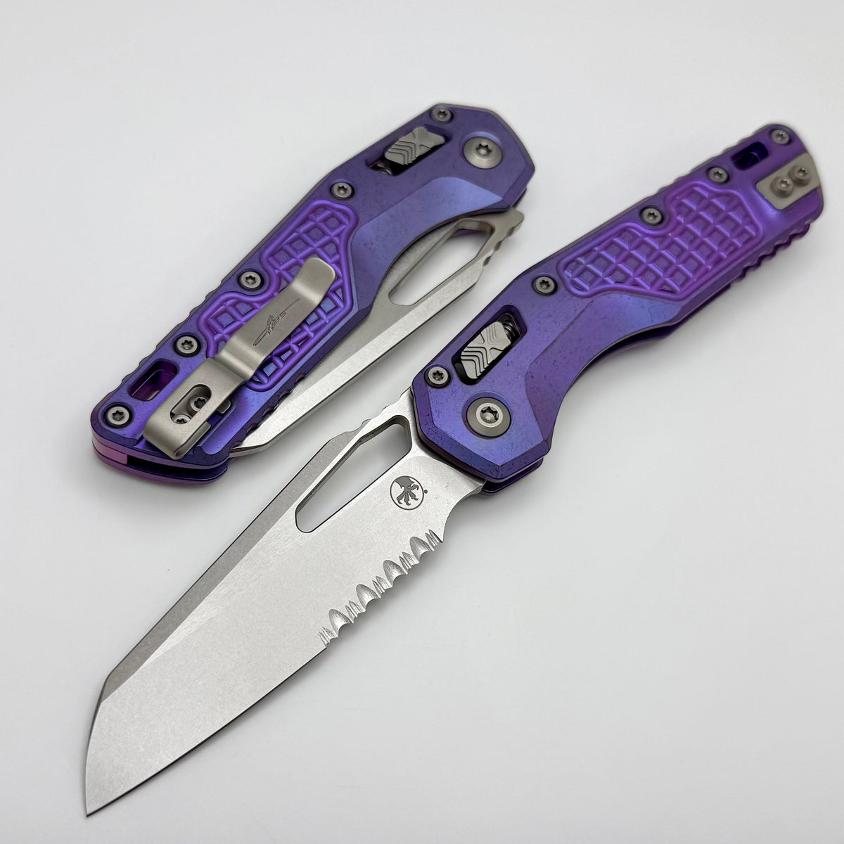 Microtech Marfione Select MSI RAM LOK Purple Haze Frag Titanium Handle