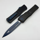 Microtech Knives Combat Troodon Gen III Black D/E w/ Navy Blue Accents 1142-1NASK