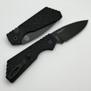 Discontinued Pro-Tech PT Plus Gridlock Black Aluminum Handle w/ Black Hardware & DLC MagnaCut Blade PT207-Gridlock