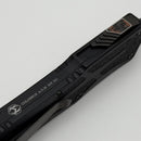 Pre Owned Heretic Knives Colossus DLC Double Edge & Black Handle w/ Fat Carbon Button
