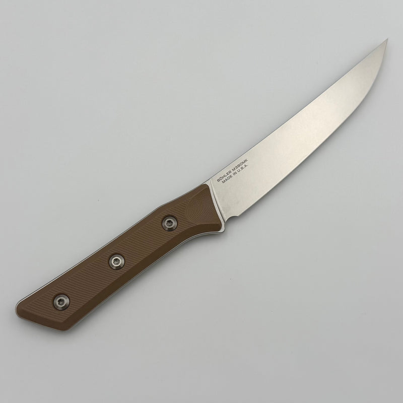 Microtech Boning Knife Coyote Tan G-10 Handle w/ Stonewash M390MK 3100-10CE