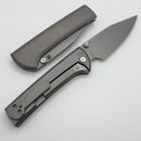 Chaves Knives Scapegoat 229 w/ Radiation Magnetic Titanium Integral Handle & Stonewash M390