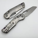 Microtech Marfione Select MSI RAM LOK Titanium Handles w/ Double Vapor Blast & Purple Accents & Part Serrated Stonewash M390MK 210-11MS3