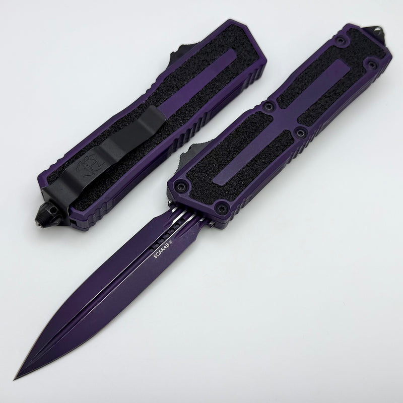 Microtech Scarab 2 Gen 3 D/E Weathered Purple 1280-1WPU