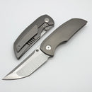 Dalibor Bergam Arrakis w/ Titanium Zirblast Integral Handle & Satin S90V One Per Household