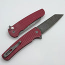 Pro-Tech Malibu Red Dragon Scale Battleworn Handle & Acid Wash MagnaCut Reverse Tanto Blade BSA25.Malibu.1