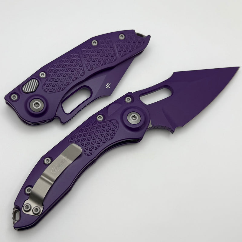 Microtech Borka Stitch Auto Cerakote Purple Signature Series 169-1PU-X16