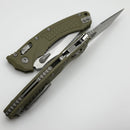 Microtech Amphibian RAM LOK OD Green Frag G-10 & Stonewash M390MK 137RL-10FRGTOD