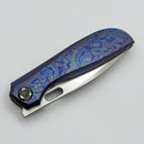 Poikilo Blade Gecko Midtech 1 ZircuTi Handles w/ Zirc Accents & Hand Satin M398