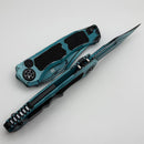 Heretic Knives Wraith Auto V4 Cel Shade Turquoise w/ Bowie MagnaCut H002-CS-TQ