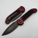 Microtech Knives LUDT Gen III DLC S/E w/ Merlot Handle Signature Series 1135-1DLCTMRS