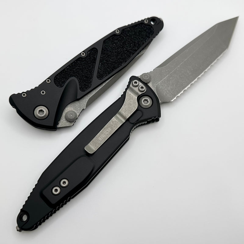 Microtech Socom Elite Fully Serrated Tanto Edge Manual Black Apocalyptic Standard 161-12AP