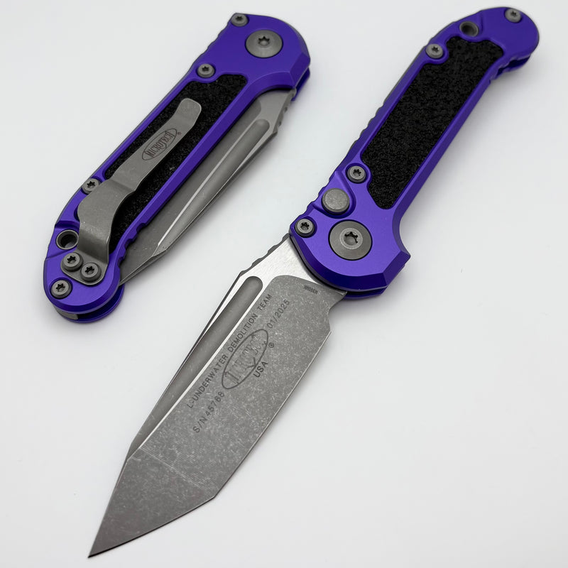 Microtech Knives LUDT Gen III Apocalyptic Tanto w/ Purple Handle 1136-10APPU