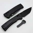 Chaves Knives X-Lock w/ Black Aluminum Handles & Black Tanto D2