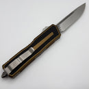 Microtech Scarab 2 Gen 3 Tan Handles w/ S/E Spine Fluted Stonewash M390MK 1278-10TA