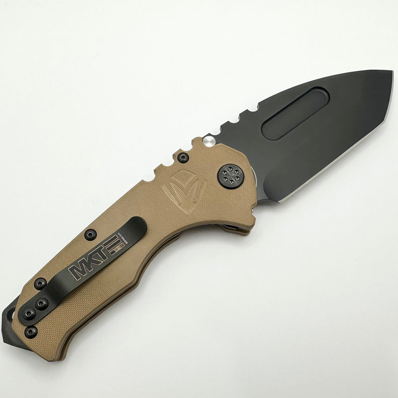 Medford Scout M/P Praetorian Coyote G10 & PVD D2 Tanto Blade w/ PVD Hardware/Clip/Breaker