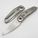 Reate Knives VK-TRON Crystal Titanium Handles & Hand Rubbed M390