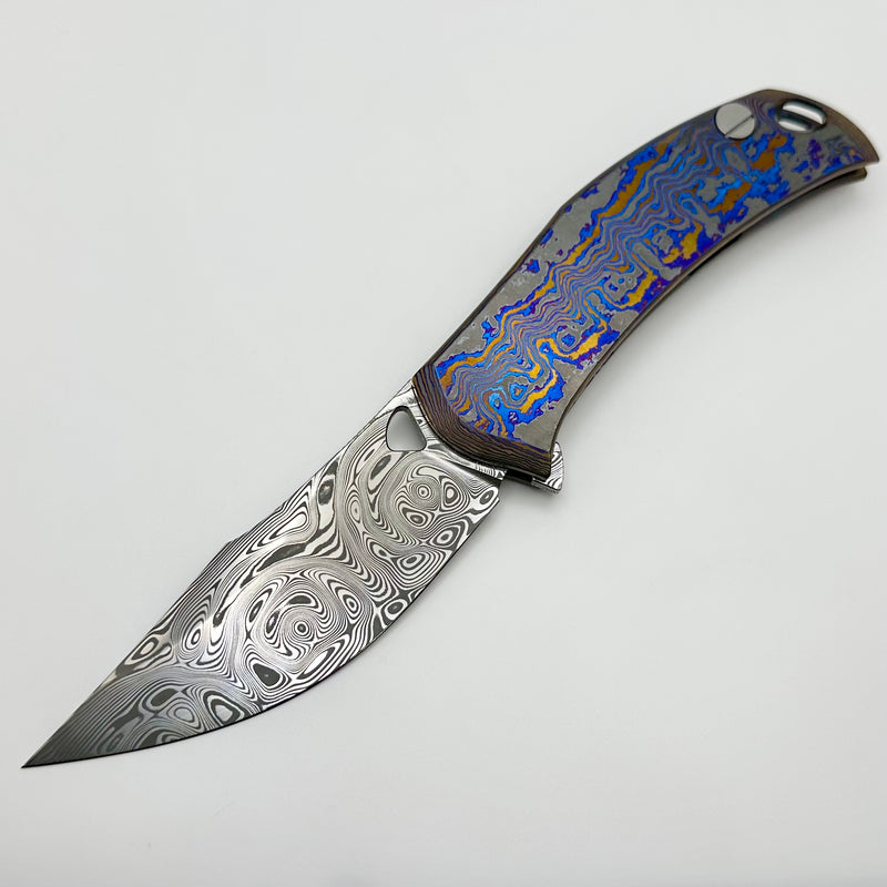 Custom Knife Factory Barm Full Dress w/ Damasteel & ZircuTi